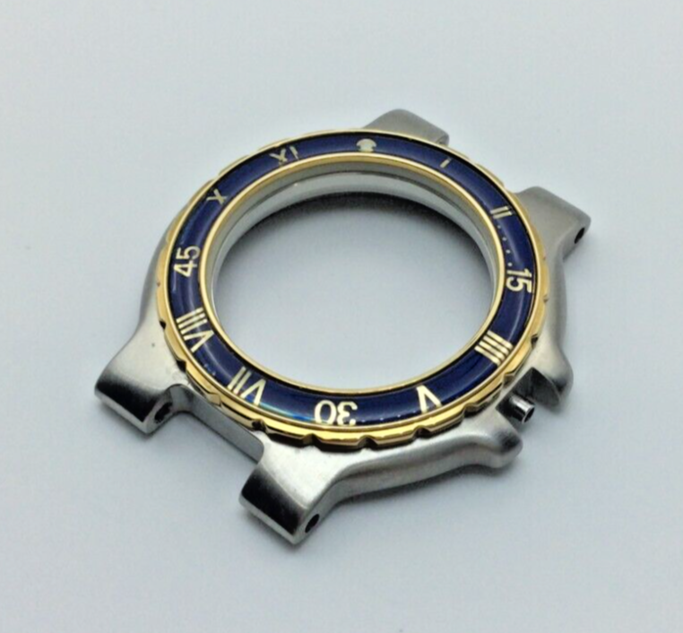 NOS GUCCI 9700M WATCH CASE BLUE BEZEL | eBay