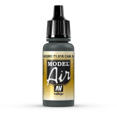 Vallejo 71018 Tarnfarbe, Schwarzgrün, 17 ml