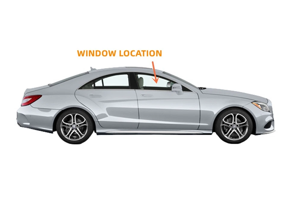 Passenger/Right Front Door Window Glass For 2012-2018 MB CLS63 AMG CLS550 CLS400 - Image 3 of 3