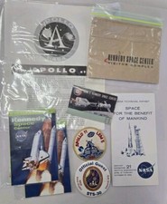 Vintage Mixed Lot NASA Apollo Story Kennedy Space Center ID Badges Patch