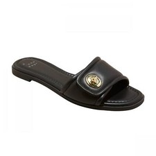 A New Day Womens Audrey Slide Sandals 89998708 Black 11M