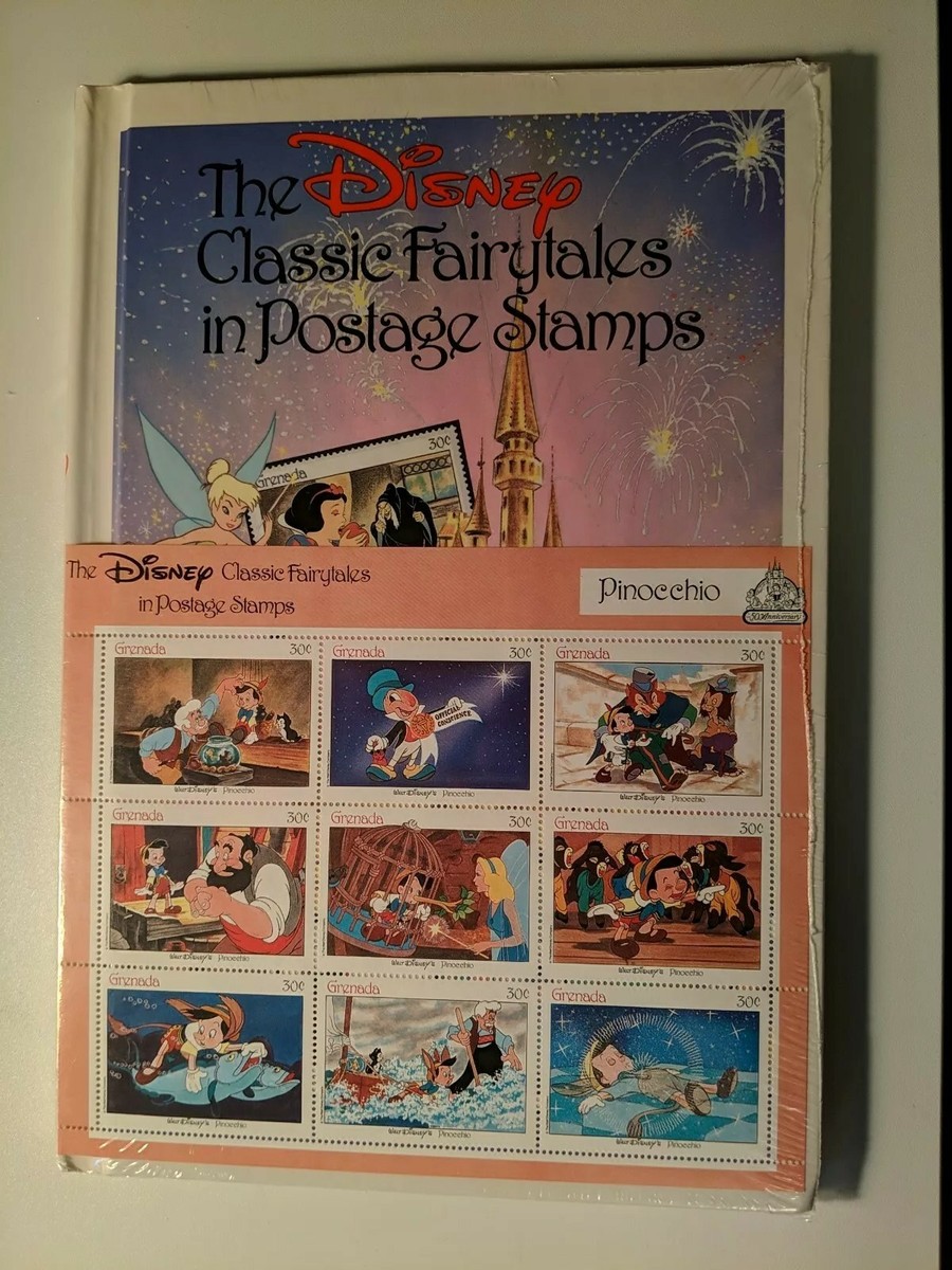 Vintage 1987 Disney PINOCCHIO Classic Fairytales With Postage