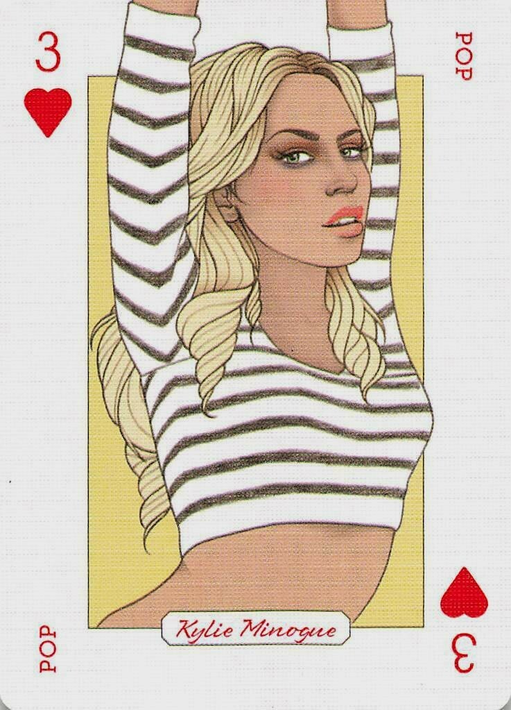 Kylie Minogue Australian-British singer-songwriter Single Swap Playing Card