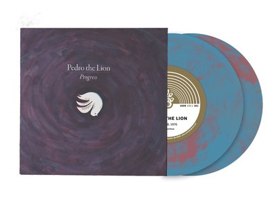 Pedro The Lion Progress 2x 7'' PINK/BLUE VINYL Record! non lp songs! david bazan!