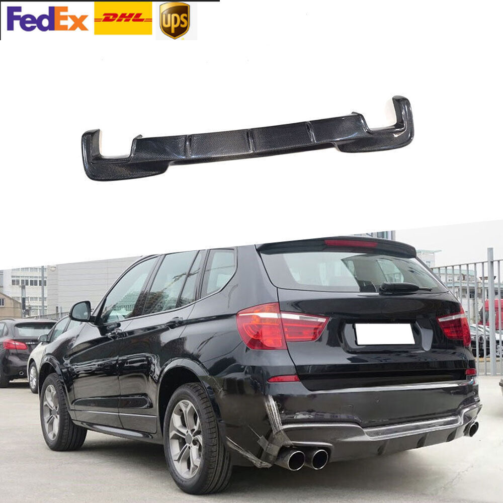 Carbon Fiber Rear Lower Diffuser Lip Splitter for BMW X3 F25 M