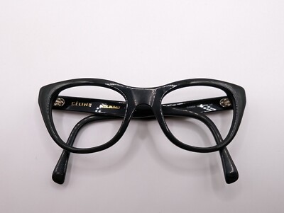 Celine prescription frames (model # CL500051). CELINE Eyeglasses Frames Only, CL500051 001, Black, 49-20  main image 4