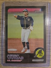 2022 Topps Heritage Minor League Edition - Black Border #47 Jheremy Vargas /50
