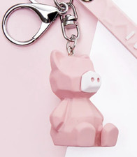 Woodland Animal Key Chain Kids Gift PIG Keyring CHRISTMAS Bag STOCKING FILLER