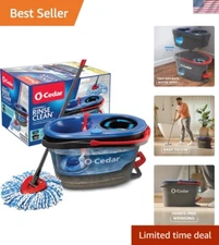 Machine Washable RinseClean Spin Mop with 360° Bucket - Clean Smart, Save Big