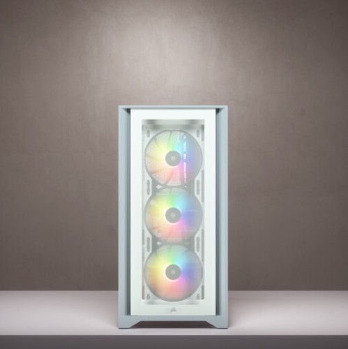 Corsair iCUE 4000X RGB Midi Tower Bianco CC-9011205-WW - Foto 8 di 10