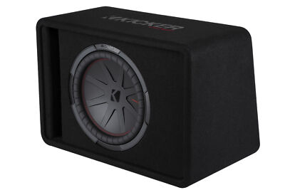 Kicker Auto Audio Compr 12 In. Gehäuse Belüftet Beladen 2 Ohm Black Einzel Boxen