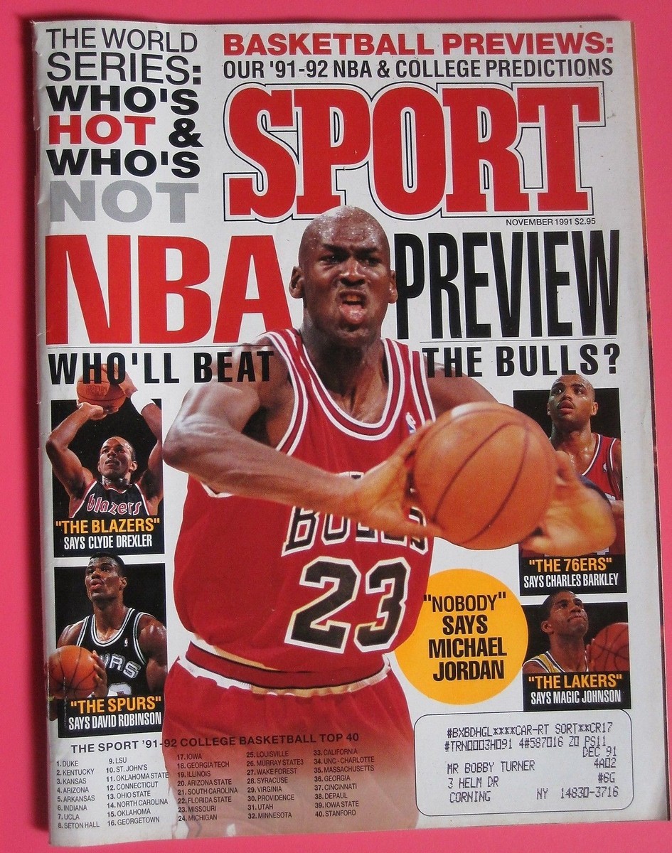 MICHAEL JORDAN Chicago Bulls SPORT magazine November 1991