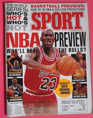 MICHAEL JORDAN Chicago Bulls SPORT magazine November 1991