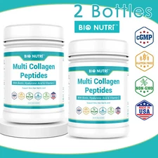 2 x Multi Collagen Protein Powder - Type I,II,III,V,X Anti-Aging Collagen Powder