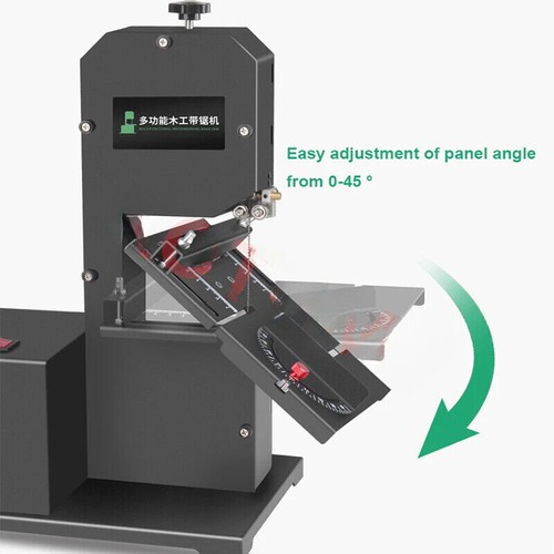 800W 220V Woodworking Band Sawing Machine Curve Saw Electric Table Saw Lathe - Foto 4 di 6