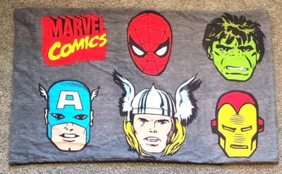 Jay Franco Marvel Comics Pillowcase Hulk Spiderman Thor Capt. America Iron Man