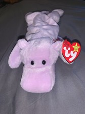 Ty Beanie Baby Happy the Hippopotamus - Lavender