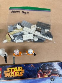 LEGO Star Wars 75049 Snowspeeder 3 Minifigures 279 Pieces No Box Pre-Owned