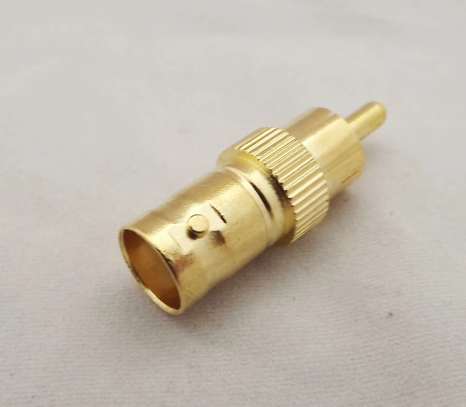 10pcs BNC Female Jack To RCA Male Plug Center CCTV F/M TV RF Adapter Connector - Image 2 of 4