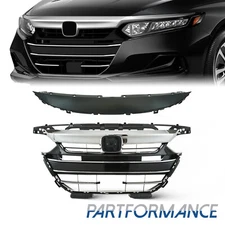  4PCS For 2021-2023 Honda Accord Front Bumper Grille&Grille Cover Factory Style
