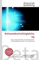 Lambert M. Surhone (U. A.) | Achsenabschnittsgleichung | Taschenbuch | Deutsch