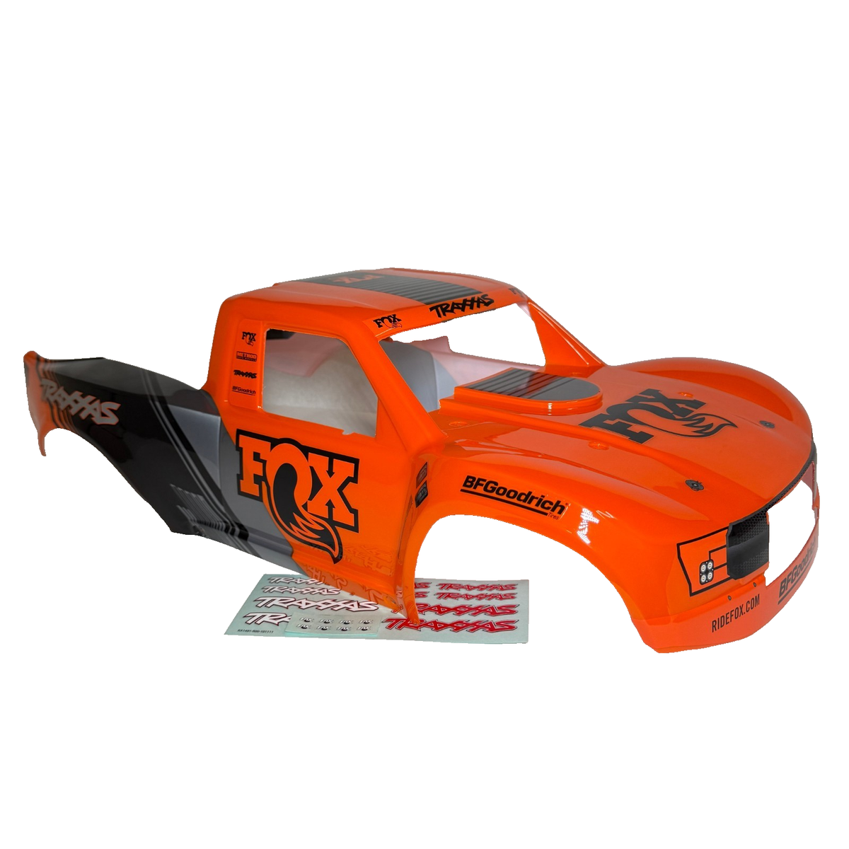 Fits Traxxas Unlimited Desert Racer UDR Orange Black Body FOX