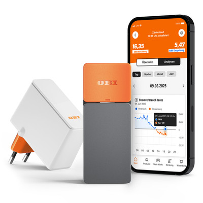 OBI ENERGY TRACKER Stromzähler-Ausleser   Strommessgerät mit heyOBI App