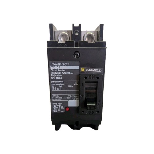Disyuntor Square D PowerPact QDL22080 80 amperios 2 polos QD80 - Imagen 5 de 6