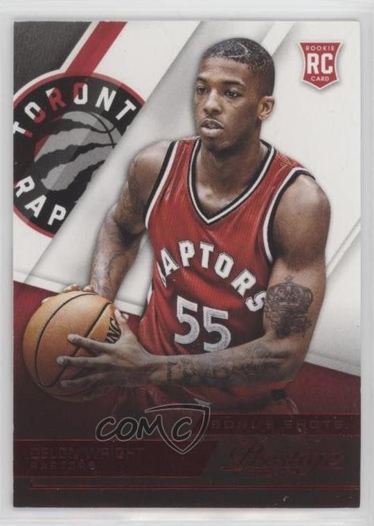 2015 Panini Prestige Rookies Bonus Shots Red 118/199 Delon Wright Rookie RC 5ox