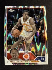 Elmarko Jackson Rookie Card 2023 Topps Chrome McDonalds Raywave Refractor #8. rookie card picture