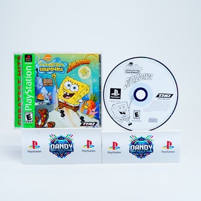 SpongeBob SquarePants Super Sponge PS1 CIB W/ Manual - Tested - PlayStation