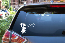 Enchanting Cannabis Fairy Decal Sticker Magical Marijuana Art - 6254