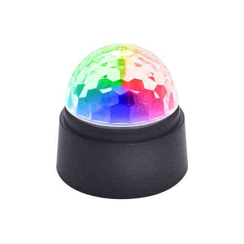 Global Gizmos 45390 Crystal Starball Disco Light/Mini Disco Lights/Battery 