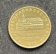 150 Jahre Sparkasse in Berlin  in Gold