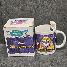 Diddl Tasse "Sitzungsbecher" Diddlmaus Teetasse Sammler Kaffeebecher Mit Karton