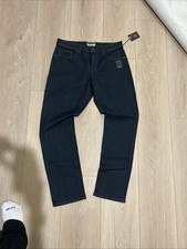 Travis Mathew Men's Blue Denim Jeans 34x32  Dark Wash, Featherweight, Stretch