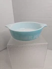 Vintage PYREX Turquoise Blue Amish Butterprint #471 Casserole Dish 1 Pint No Lid