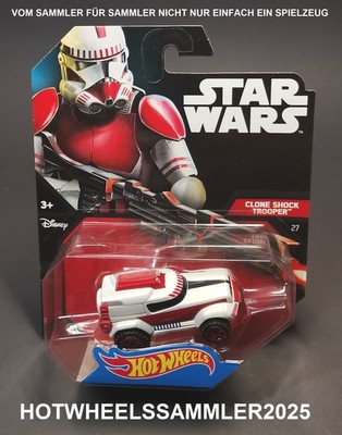 HOT WHEELS STAR WARS CHARACTER CARS ''CLONE SHOCK TROOPER'' OVP UNGEÖFFNET ANSEHEN