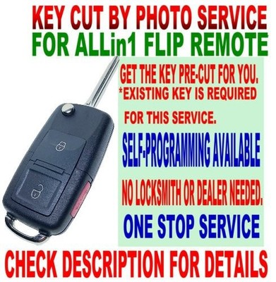 KEY CUT BY PHOTO EU FLIP REMOTE FOR 2011-2013 YARIS B41TH CHIP-G KEYLESS JDM FOB