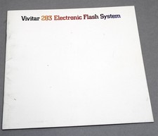 1976 Sales Brochure Booklet Guide VIVITAR 283 Electronic Flash System MINT