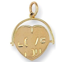 9ct Gold pendant SPINNING 