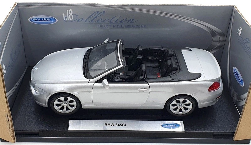 Welly 1/18 Scale Diecast TY3913 - BMW 645Ci - Silver - Image 4 of 4