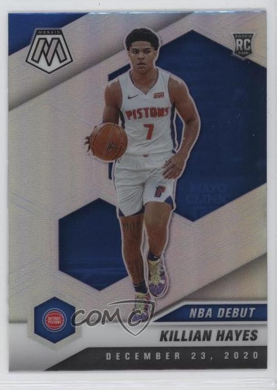 2020-21 Panini Mosaic NBA Debut Silver Prizm Killian Hayes #270 Rookie RC