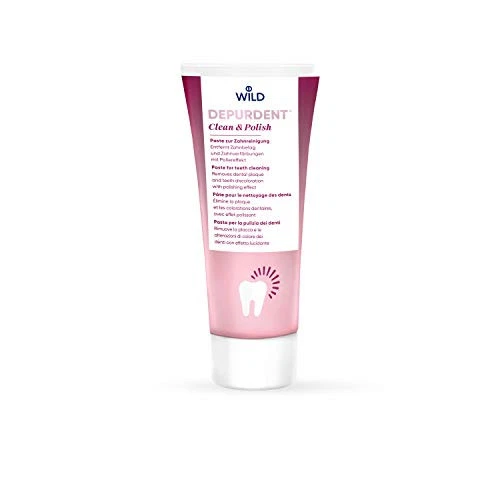 DEPURDENT Clean & Polish Paste for teeth cleaning, removes dental plaque and
