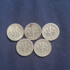Roosevelt Silver Dimes Lot of 5 (10C) 90% Silver Philadelphia 1948-1964 — photo 2