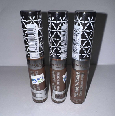 x3 Shade 120 TIRAMISU ~ Rimmel London '' The Multi-Tasker '' CONCEALER x3