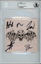 SIGNED Avenged Sevenfold Life Is But A Dream Autograph Art Card Beckett BAS COA