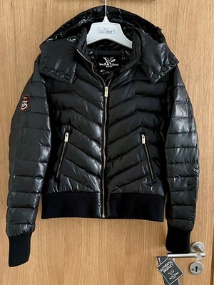 Triple F.A.T. Goose Damen Daunenjacke - Schwarz - Gr. L - Kapuze - NEU mit Etike