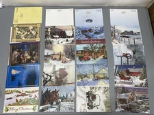 Leanin Tree Christmas Holiday Cards 32 Assortment Animals Scenic No Envelopes