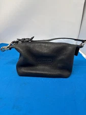 Coach Y2K Leatherware EST. 1941 Mini Glovetanned Leather Hand Bag Black Baguette